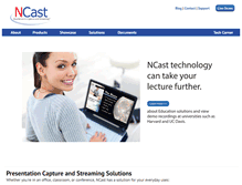 Tablet Screenshot of ncast.com